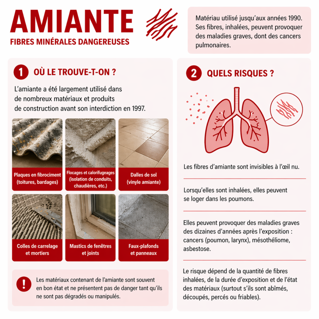 dangers de l'amiante
